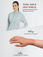 Women's Grey Full Length Sun Jacket | AirWeave™