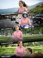 Women's Pink Full Length Sun Jacket | AirWeave™