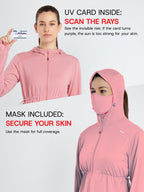 Women's Pink Full Length Sun Jacket | AirWeave™