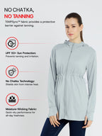 Women's Grey Full Length Sun Jacket | AirWeave™