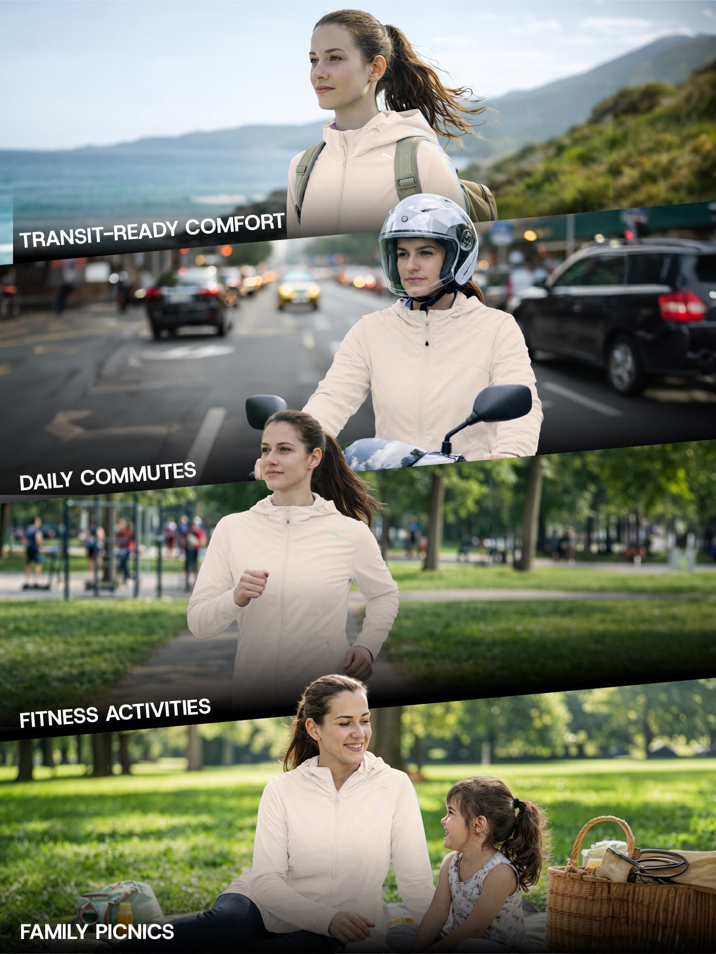 Women's Pink Mid-Length Sun Jacket | AirWeave™