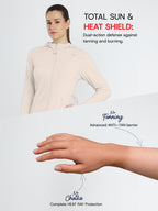 Women's Lotus Pink Mid-Length Sun Jacket | AirWeave™