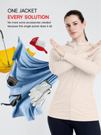 Women's Lotus Pink Mid-Length Sun Jacket | AirWeave™