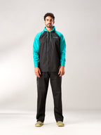 ZEEL WATERPROOF BLACK GREEN RAINSUIT - Zeelretail