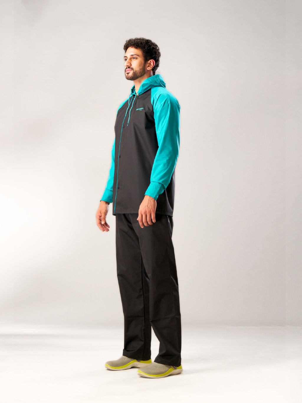 ZEEL WATERPROOF BLACK GREEN RAINSUIT - Zeelretail