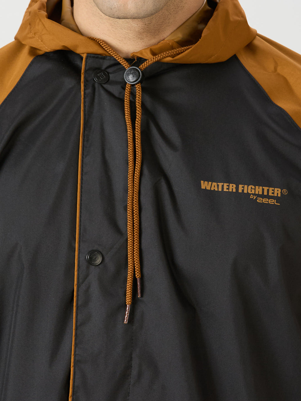 ZEEL WATERPROOF BLACK Mustard RAINSUIT - Zeelretail