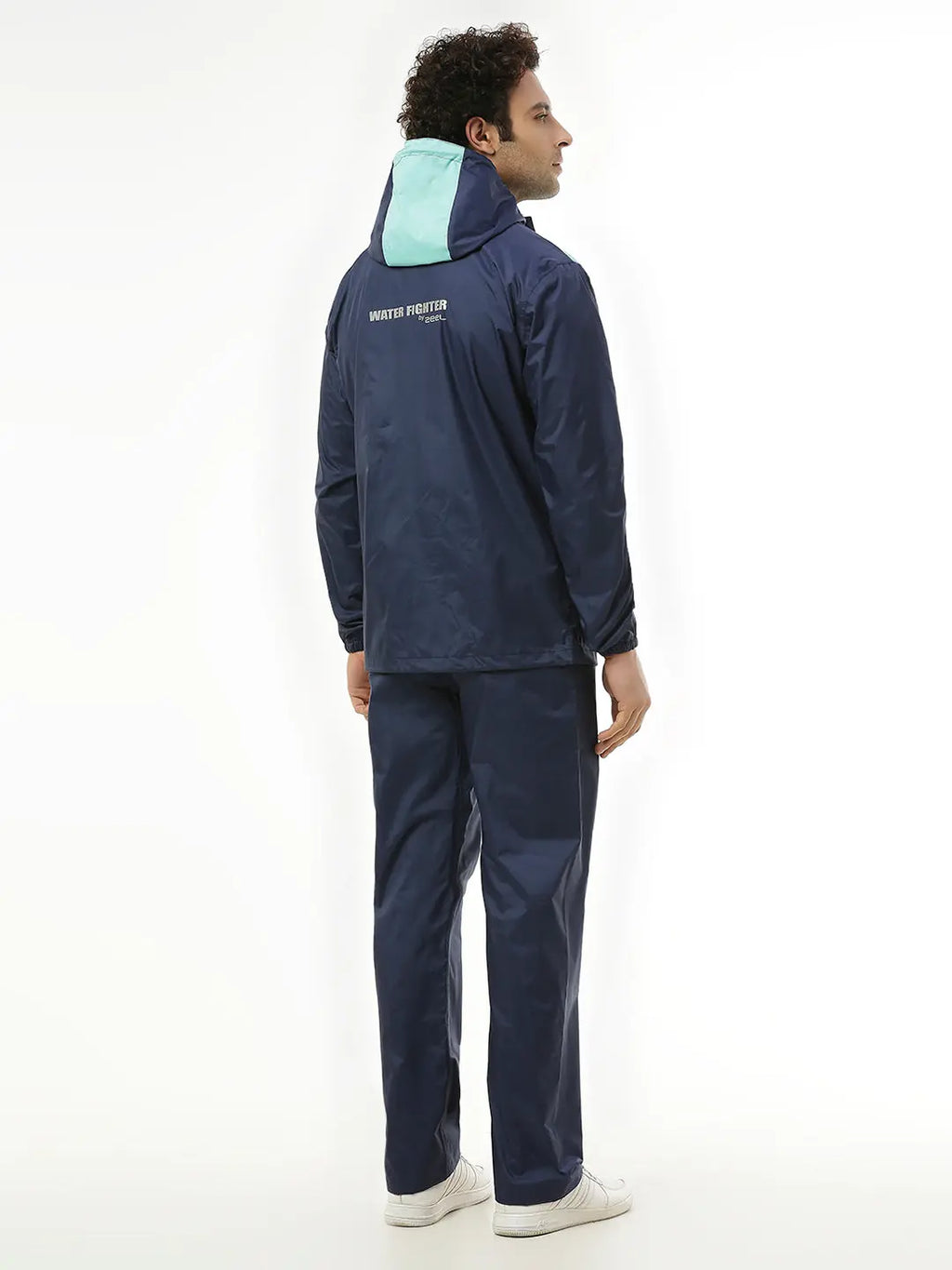 Zeel Active Sport Navy & Green Rainwear - AZ06
