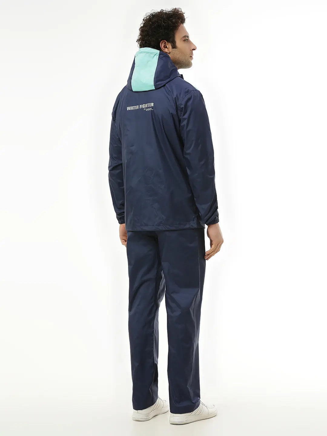 Zeel Active Sport Navy & Green Rainwear - AZ06
