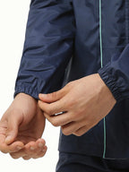 Zeel Active Sport Navy & Green Rainwear - AZ06