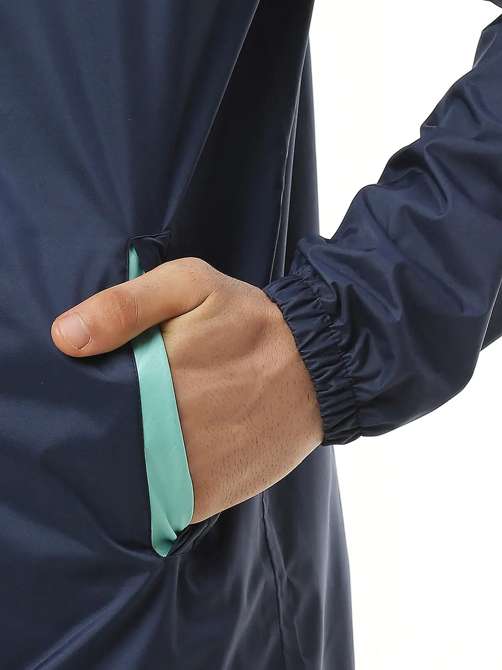Zeel Active Sport Navy & Green Rainwear - AZ06