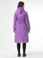 Zeel Diva Purple Trench Coat - Zeelretail