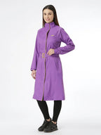 Zeel Diva Purple Trench Coat - Zeelretail