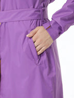 Zeel Diva Purple Trench Coat - Zeelretail