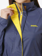 Zeel Diva Royal Blue Trench Coat - Zeelretail