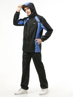 Zeel Go Hike Black & Blue Rainsuit - JS508 - Zeelretail