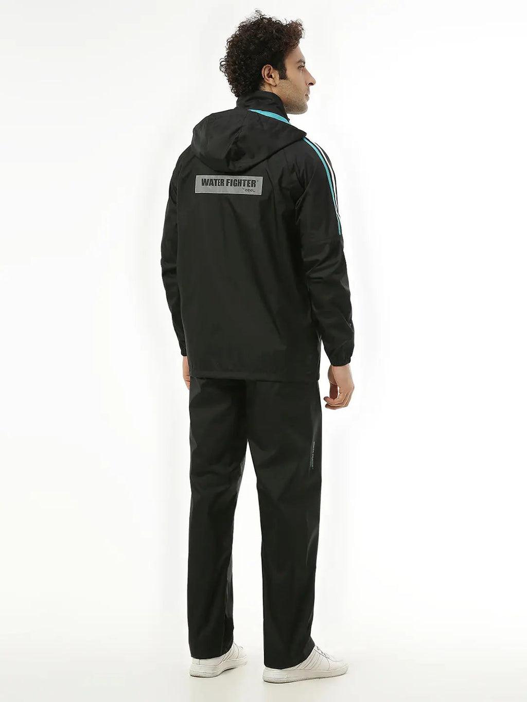 Zeel Midnight Black & Green Rainwear Set - WF251 - Zeelretail