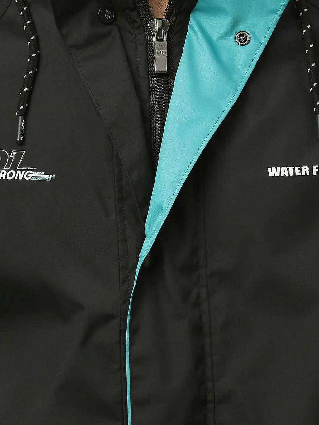 Zeel Midnight Black & Green Rainwear Set - WF251 - Zeelretail