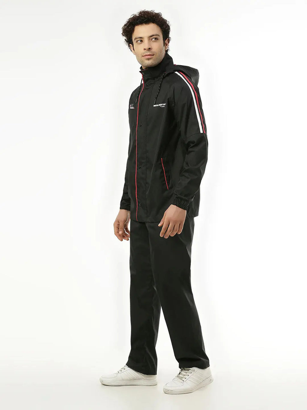 Zeel Midnight Black & Red Rainwear Set - WF251 - Zeelretail