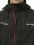 Zeel Midnight Black & Red Rainwear Set - WF251 - Zeelretail