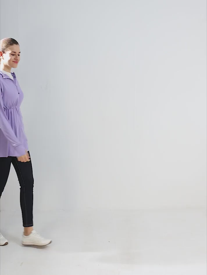 Women's Light Purple Full Length Sun Jacket | AirWeave™
