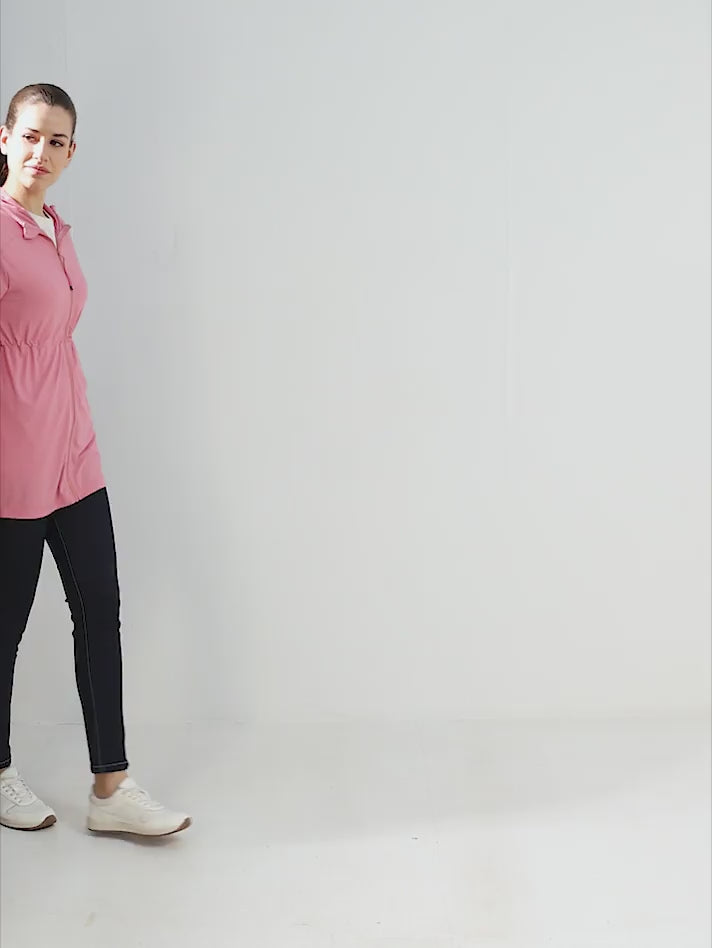 Women's Pink Full Length Sun Jacket | AirWeave™