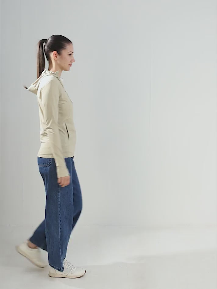 Women's Coffee Mid-Length Sun Jacket | AirWeave™