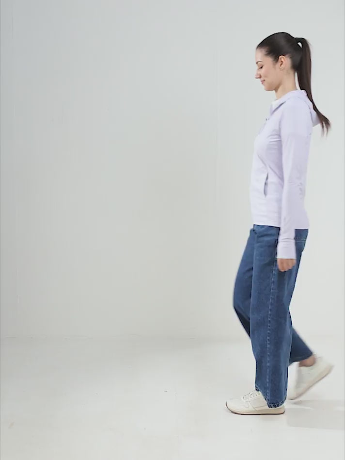 Women's Purple Mid-Length Sun Jacket | AirWeave™