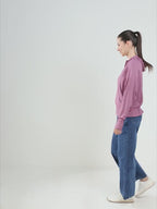 Women's Deep Purple Crop Top Sun Jacket | AirWeave™