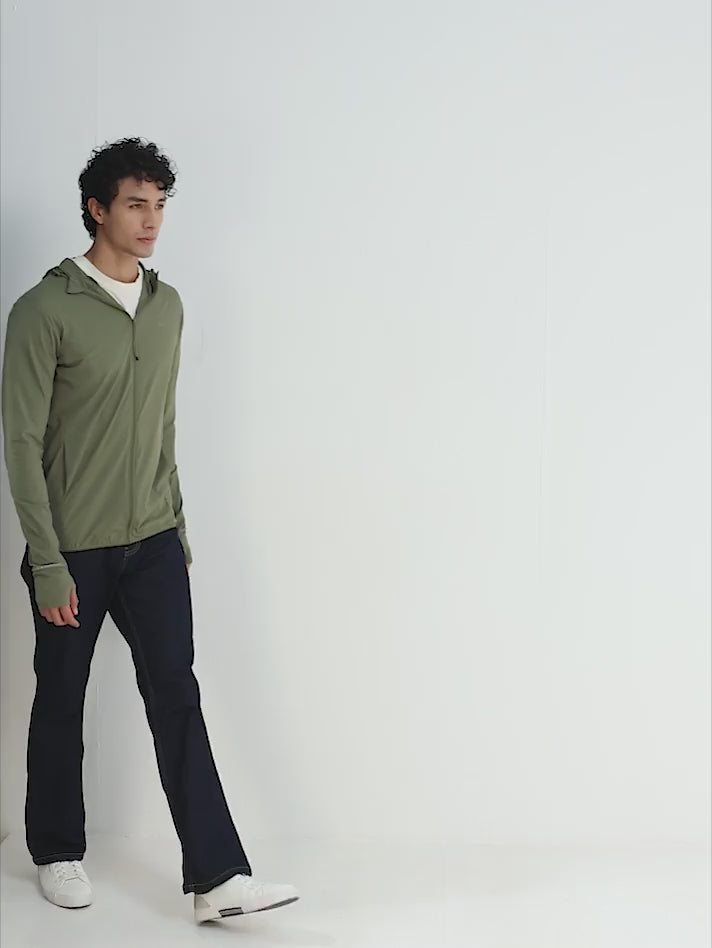 Men's Olive Green Sun Jacket | AirWeave™